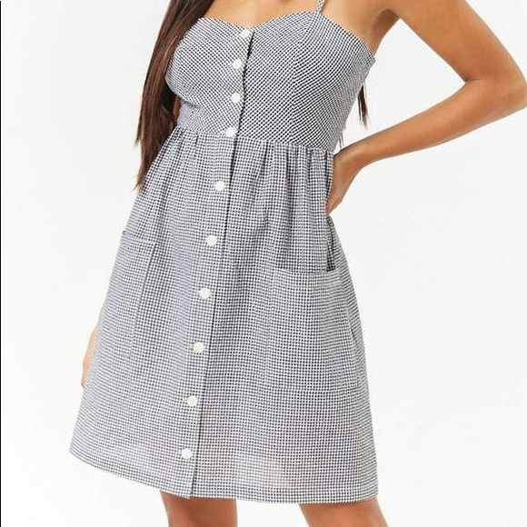 Gingham Mini Summer Dress - Picture 2 of 8